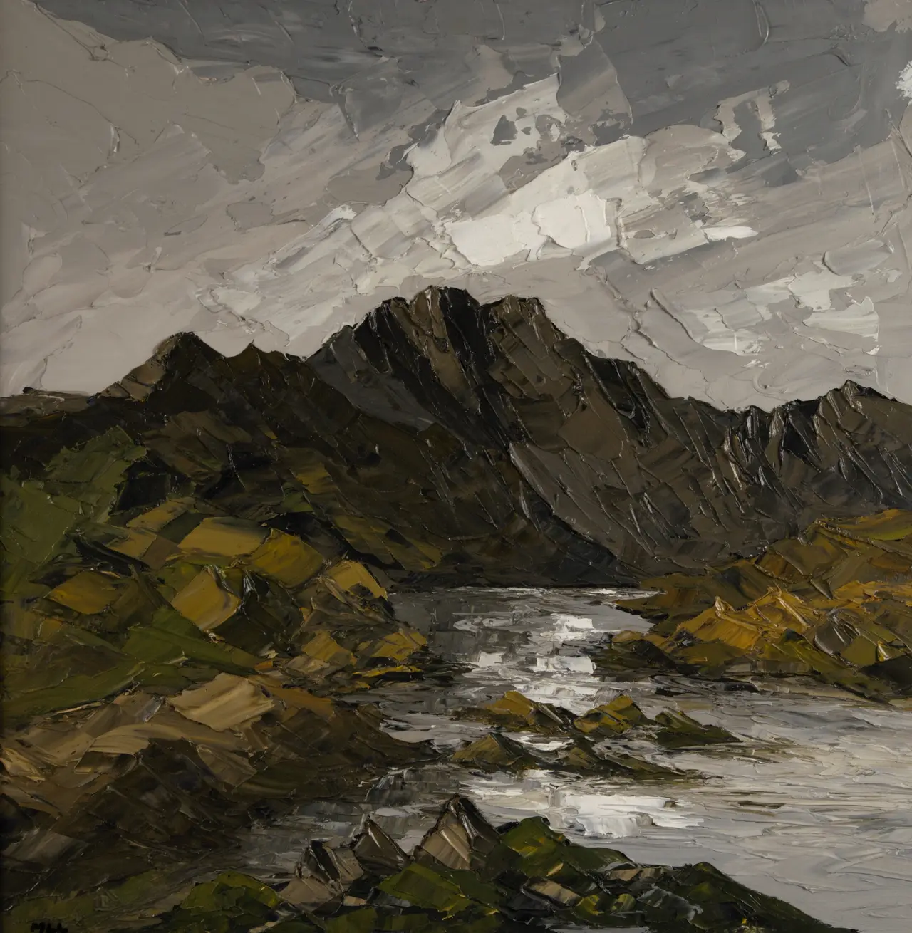 Martin Llewellyn - view across llyn lldaw